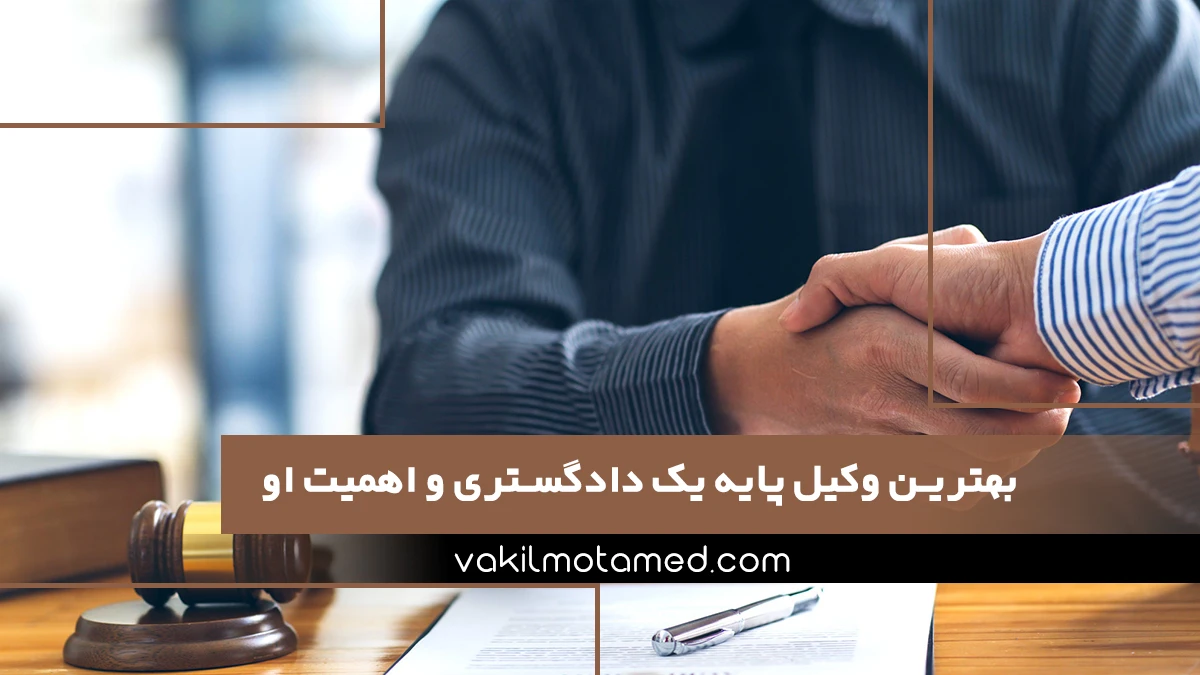 بهترین وکیل پایه یک دادگستری و اهمیت او
