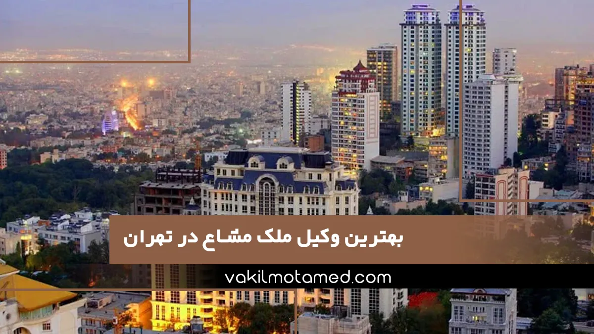 بهترین وکیل ملک مشاع در تهران