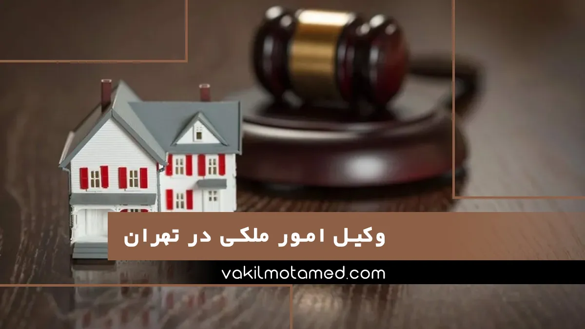 وکیل امور ملکی در تهران
