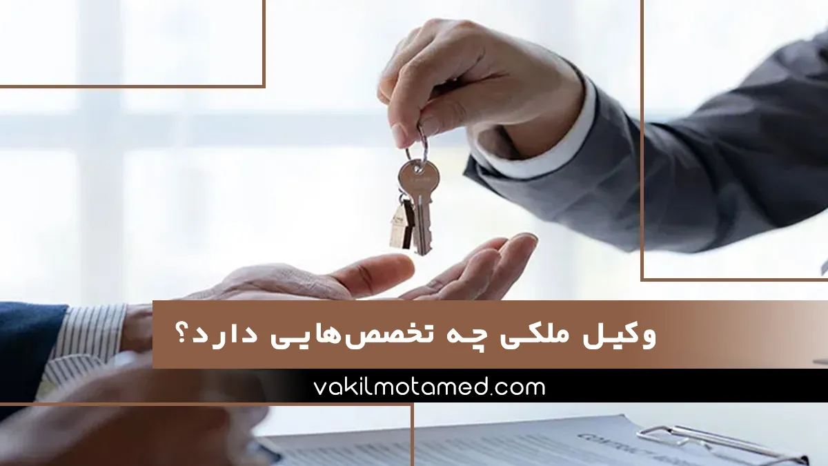 وکیل ملکی چه تخصص‌هایی دارد؟