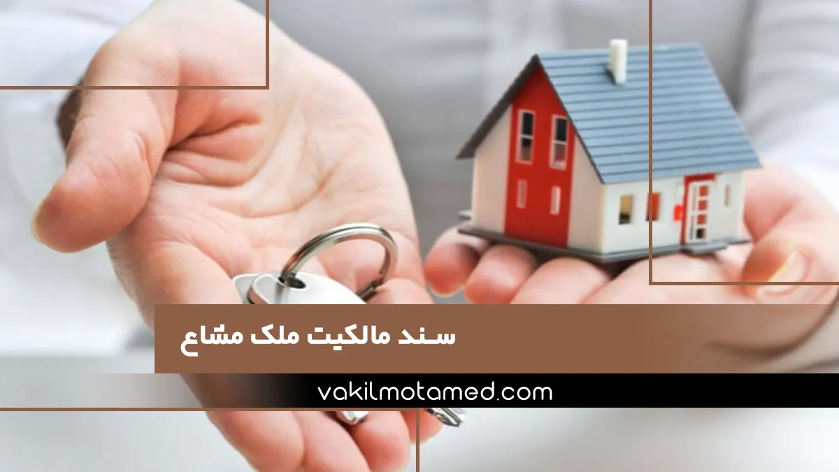 سند مالکیت ملک مشاع